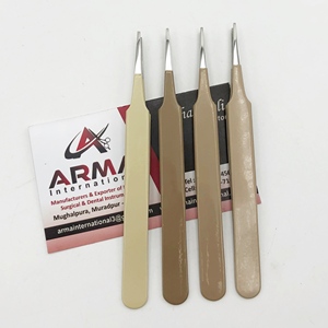 Pinzas Profesionales para Pestañas, Punta Recta y Gruesa, Fáciles de Usar para Separar Pestañas, Pinzas de Acero Inoxidable - Product Image 1