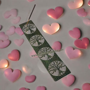 Plateau d'encens à l'anis étoilé de qualité supérieure Vente à chaud de porte-bâtons d'encens en stéatite à motif d'arbre pour parfum de bureau Meilleur - Product Image 3