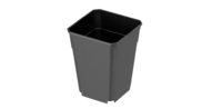 Haute qualité MCA 20x20x25 cm 7 litres professionnel culture de fruits carré en plastique PP Pot avec fond croisé pour les pépinières