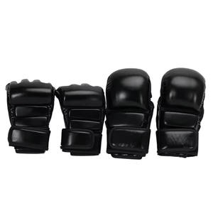 Gants de combat MMA professionnels à vendre en gros, gants de grappling en cuir avec logo personnalisé, gants de boxe en matériau PU - Product Image 6