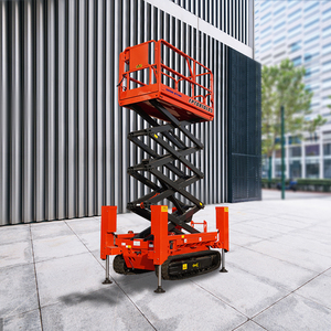 CE EC แพลตฟอร์มลิฟต์ยกแบบกรรไกรไฟฟ้าขับเคลื่อนตัวเอง3ม.-14ม. ได้รับการรับรองจากสหภาพยุโรป - Product Image 3