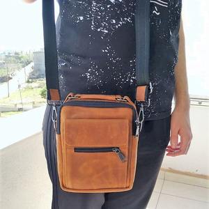 Men's Fashionable Waterproof Genuine Leather <b>Crossbody</b> <b>Messenger</b> <b>Bag</b> LMB-0012 Shoulder Sling <b>Bag</b> - Product Image 5