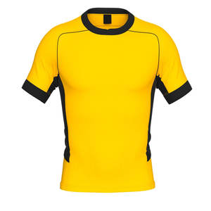 2025 maillot de volley-ball personnalisé unisexe de qualité supérieure à manches courtes maillot imprimé couleur jaune hommes été Qasaab gants - Product Image 3