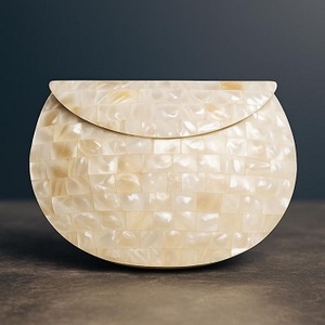 Bolso de mano hecho a mano de madre perla para damas, bolso de boda para fiesta nupcial de noche de F S International - Product Image 4