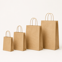 Sacs en papier à poignée torsadée, vente en gros d'usine, sacs à emporter en kraft écologique, logo personnalisé pour restaurants, cafés, livraison de nourriture, emballage