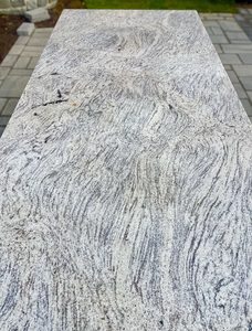 Vente en gros de dessus de vanité et de table en granit blanc ocean wave surface polie - Product Image 2