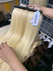 Extensiones de Cabello al Por Mayor, Producto en Oferta 2024, Color Rubio, Alta Calidad, Doble Trama, Envío Rápido, 70 cm - Product Image 5