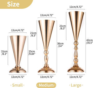 Floreros de Alta Calidad a Precio Razonable, Recubiertos en Color Dorado, Más Vendidos a Precios de Mayoreo con Excelente Calidad - Product Image 2