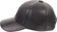 Gorra de Béisbol Unisex de 5 Paneles en Cuero Genuino - 100% Cuero de Oveja, Transpirable e Impermeable, Correa Trasera Ajustable para Hombre/Mujer