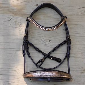 Bride à mors en cristal de roche en cuir marron bride de mode de haute qualité bride de cheval mignonne douce et confortable légère - Product Image 6