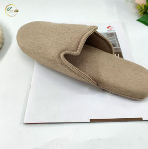 Chaussons de Spa d'été ajustables Chaussons d'hôtel teints en jute tissé Textile de maison minimaliste anti-moderne de haute qualité - Product Image 2