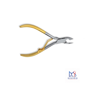Coupe-cuticules en acier inoxydable à mâchoires larges et pointe affûtée, manche doré, coupe-ongles durable pour ongles épais - Product Image 4