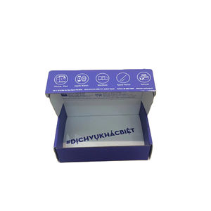 Boîtes à montage automatique en carton ondulé rigide pliable à plat OEM Emballage électronique intelligent Conception unique 17.5*12*5cm recyclé - Product Image 4