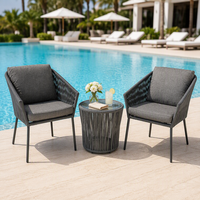 Ensemble de salle à manger pour patio, petite table et chaises d'extérieur, ensemble bistrot pour jardin, terrasse, villa, fabricant OEM