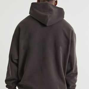 Customized 2026 Spring Streetwear 400Gsm Solid Anti-Wrinkle <b>Lined</b> Pullover <b>Hoodie</b> <b>Men</b> High Quality Oversized Two Piece - Product Image 3