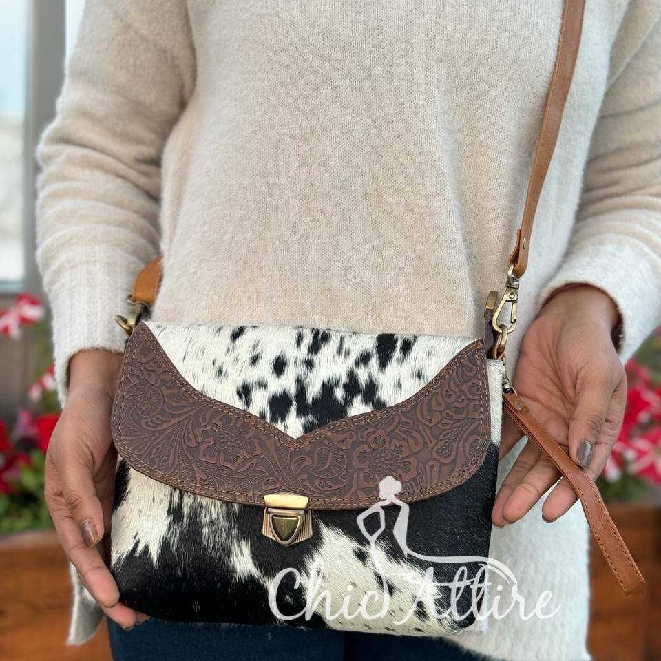 Brown With Embossed Print