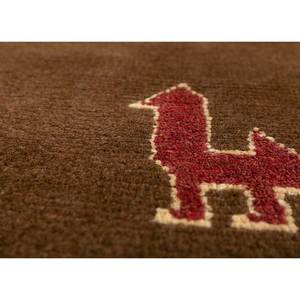 Nuray Hand Knotted <b>Wool</b> Rugs Beige <b>Brown</b> Novelty Pattern for Home Hallway Bedroom Rectangle Handmade Rug for Teen for Living - Product Image 3