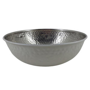 Latest Design Set of 2 Medium Size Metal Serving <b>Bowl</b> Nickel With <b>Grey</b> Color <b>Fruit</b> <b>Bowl</b> for Dinnerware <b>Bowl</b> Handmade in Bulk - Product Image 1