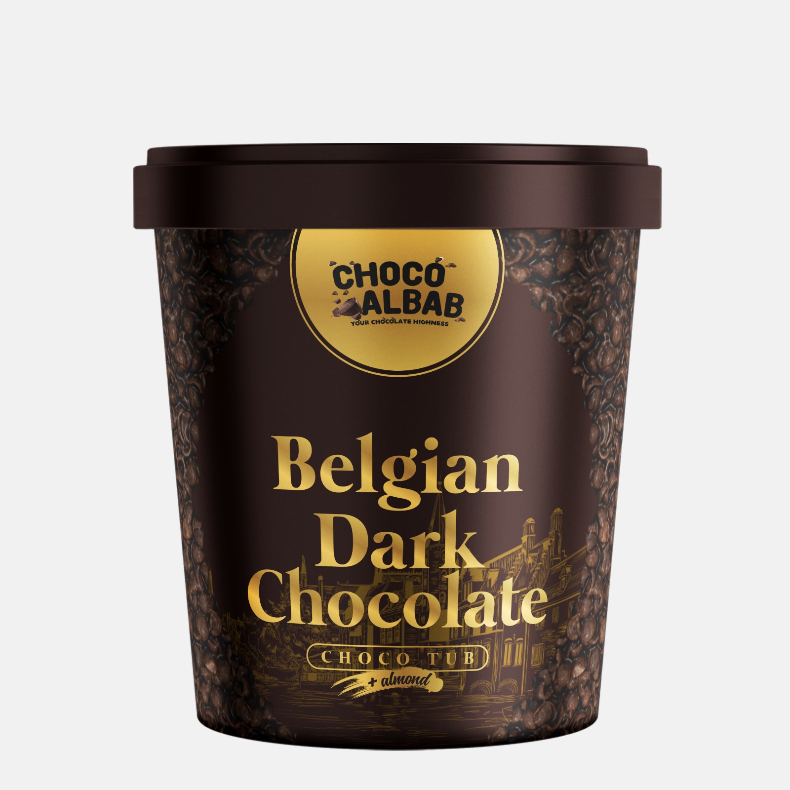 [Stock Listo] Envío rápido Malasia Premium Halal Fabricante Tina de chocolate con Almond Chunk Choco Crunch Energiza tu día