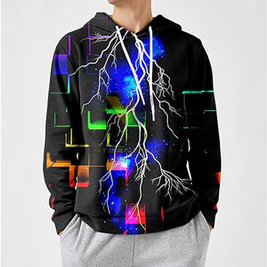 Sweats à capuche à manches longues respirant impression 3d sweats à capuche facile à porter dernière conception impression 3d sweats à capuche - Product Image 3