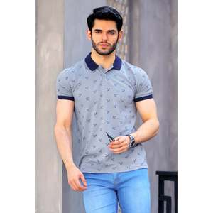 Polo de Hombre con Logotipo Personalizado, Moderno, 100% Algodón, Transpirable y Compresible, Color Oscuro con Cierre Bordado, Diseño Sólido MIAMMI - Product Image 1