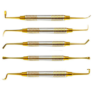 Ensemble de 5 élévateurs manuels de sinus dentaires Kit de chirurgie buccale d'implant avec Curette Instruments de greffe osseuse Matériau en acier - Product Image 1