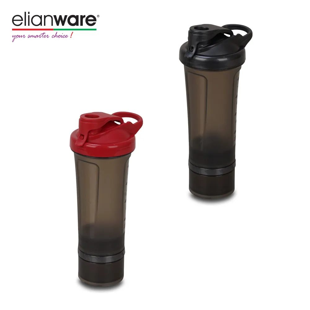 Elianware Wei Proteïne Mixer Shaker Fles Fitness Sport Smart Draagbare Waterfles Bpa Vrije Shaker Met Compartiment