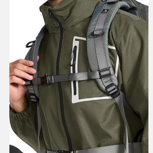 Impresión personalizada transpirable al por mayor trajes de lluvia para los hombres al aire libre impermeable con capucha cuello traje de lluvia para los hombres - Product Image 5