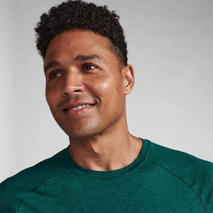 T-shirts à manches courtes en coton 100% personnalisés OEM pour hommes-Entraînement sportif et Fitness en salle de sport avec logo personnalisé - Product Image 5