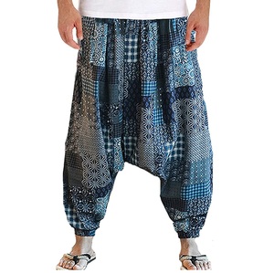 Pantalones Harem de secado rápido de alta calidad, pantalones Harem estampados por sublimación, pantalones Harem elásticos de ganchillo Unisex holgados - Product Image 3