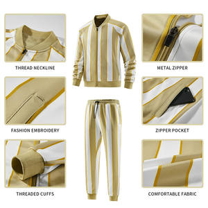 Tenues athlétiques actives du fabricant sur mesure pour femmes, survêtement uni à manches longues et à fermeture éclair complète, 2 ensembles de survêtements personnalisés - Product Image 3