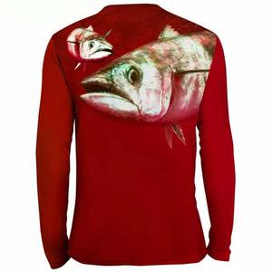 Camisa para el sol de manga larga que absorbe la humedad Uv de secado rápido Upf50 + personalizada de alta calidad camisas de pesca de rendimiento sublimación - Product Image 2