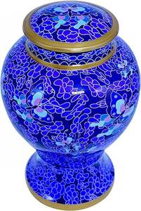Blue Urn <b>Pet</b> Urn Cremation Decorative Box <b>Ashes</b> <b>Keepsake</b> <b>pet</b> urn cat Burial Memorial for Human <b>Ashes</b> - Product Image 2