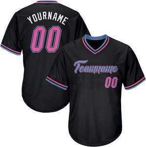 Maillot de baseball personnalisé pour homme, imprimé par sublimation numérique, 100 % polyester, col rond, vêtements de softball, service OEM, respirant, séchage rapide - Product Image 4