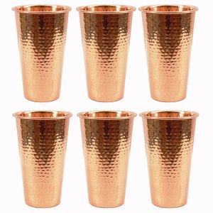 Hammered Tumbler Water <b>Bottle</b> with Copper Stainless Steel Unisex Festivals Different Shapes Sizes - Product Image 5
