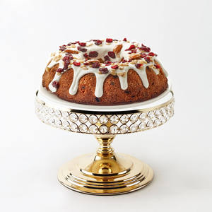 ขาตั้งเค้กคริสตัลสีเงินและสีทองสุดหรู ขายดีที่สุด สำหรับจัดแสดงขนมหวาน ตกแต่งงานแต่งงาน งานเลี้ยง และตกแต่งบ้าน - Product Image 4