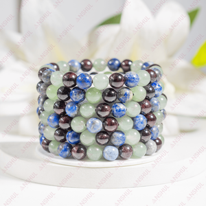 Pulsera de Cristal con Cuentas Redondas de 8mm, Último Lanzamiento, Fomenta la Autodescubrimiento, Pulsera de Meditación con Piedras Preciosas, Precio al por Mayor - Product Image 1