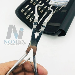 Kit de Herramientas para Extensiones de Cabello de Grado Quirúrgico, Venta al Por Mayor, Alicates con Agujas Tipo C, Pinzas para Cabello, Color Personalizado, Marca Privada - Product Image 3