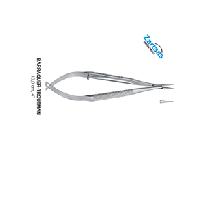 Porte-aiguilles micro BARRAQUER-TROUTMAN en acier inoxydable de haute qualité, 14 cm, droit, instruments chirurgicaux - Product Image 2