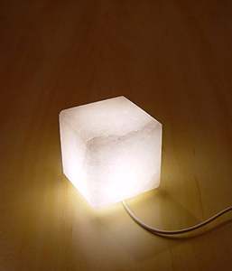 Himalayan White Salt Square Shape Mini <b>USB</b> <b>Lamps</b>, Himalayan Cube White Salt <b>Lamp</b> <b>USB</b>, Cube Himalayan White Salt <b>USB</b> <b>Lamp</b> - Product Image 2