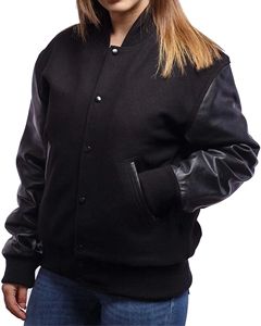 Vestes d'université pour hommes de grande taille portant logo personnalisé vente en gros de veste d'université vierge design letterman vêtements pour hommes - Product Image 1