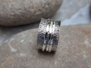 Anillo de Plata de Ley 925 de Alta Calidad con Diseño Floral Antiguo, Joyería Hecha a Mano de Estilo Bohemio para Mujer, Uso Diario, Regalo para Todos - Product Image 4