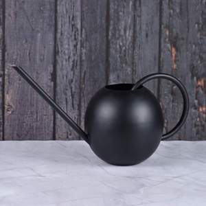 Axiom Home Accents Arrosoir au design moderne fabriqué à la main en métal noir par Axiom Home Accents - Product Image 1