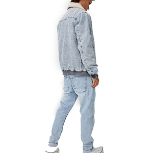 Chaqueta vaquera personalizada de fabricante al por mayor unisex, abrigo vaquero clásico a precio barato, prendas de vestir exteriores informales de alta calidad 2026 - Product Image 5