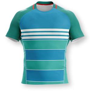 Fournisseur d'uniformes de rugby OEM, fabricant professionnel de maillots et shorts d'équipe, ensemble imprimé respirant à séchage rapide 100% polyester pour la vente en gros - Product Image 1