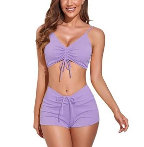2025 nouveau bikini femmes maillot de bain imprimé tropical Bikini ensemble maillots de bain été Shorts maillots de bain femme maillot de bain vêtements de plage - Product Image 6