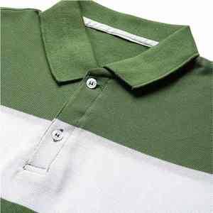 2025 nueva moda para hombres para Polo camiseta algodón poliéster hecho Pakistán patrón sólido cuello alto manga corta antiarrugas - Product Image 6