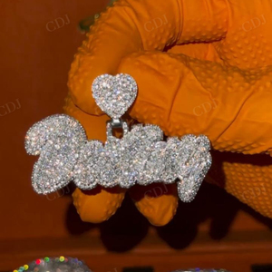 สร้อยคอจี้เพชรมอยส์ซอไนต์ทำจากเงินแท้สำหรับงานปาร์ตี้ขายส่งทำจาก VVS1 S925 - Product Image 1