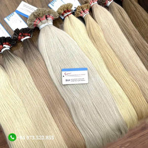 Vente Flash Extensions de cheveux Remy à pointe plate naturelle à la kératine Prix de gros Cheveux vietnamiens Cheveux humains de haute qualité - Product Image 1