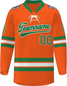 100% poliéster sublimación uniforme disponible diferentes tamaños hombres hockey sobre hielo Jersey logotipo personalizado - Product Image 6